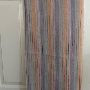 J. Jill Pastel Striped Scarf NWT
